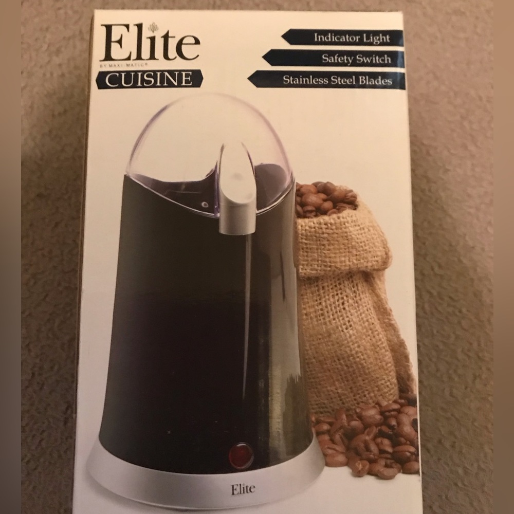 NIB Elite Coffee and Spice Grinder